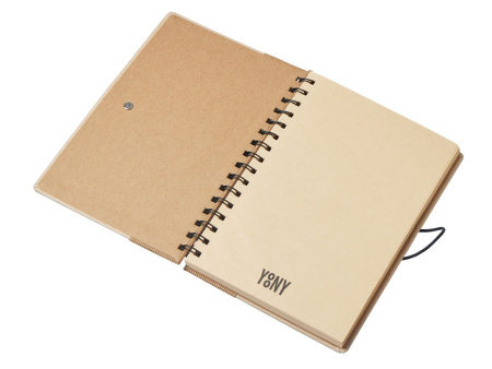 Крафтовый блокнот А5 в твердой обложке Saharan Cypress, 80 листов 70 гр/м2 бумаги, натуральный