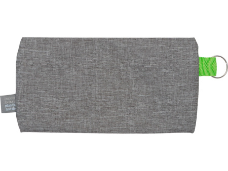 Универсальный пенал из переработанного полиэстера RPET Holder, серый/зеленый