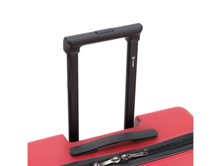 Чемодан TORBER ЭЛЬТОН, красный, ABS-пластик, 38 х 24 х 54 см, 35 л