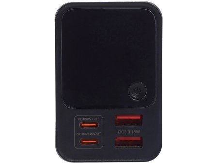 Внешний аккумулятор для ноутбуков EpIQ, 100 Вт, 30000 mAh, темно-серый