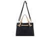 Сумка наплечная женская BUGATTI ЭЛЛА | ELLA, черная, полиуретан, 37,5х13,5х28 см