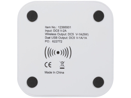 Беспроводное зарядное устройство-хаб Ozone, белый Беспроводное зарядное устройство-хаб Ozone, белый