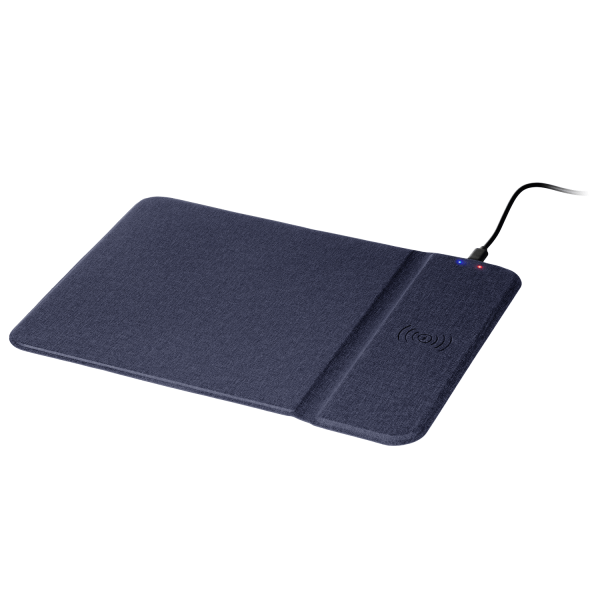 Коврик для мыши с беспроводным зарядным устройством 15W Honor, синий Коврик для мыши с беспроводным зарядным устройством 15W Honor, синий