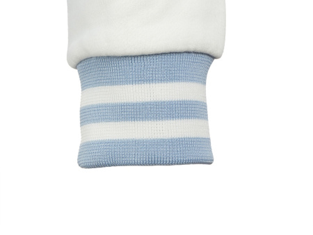 Бомбер Oxford, небесно-голубой/молочный, унисекс