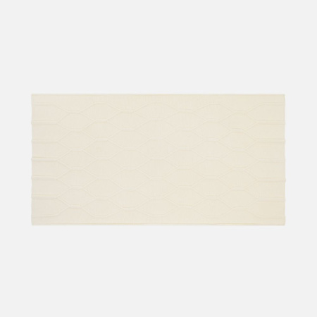 Плед Curve Verve, молочно-белый