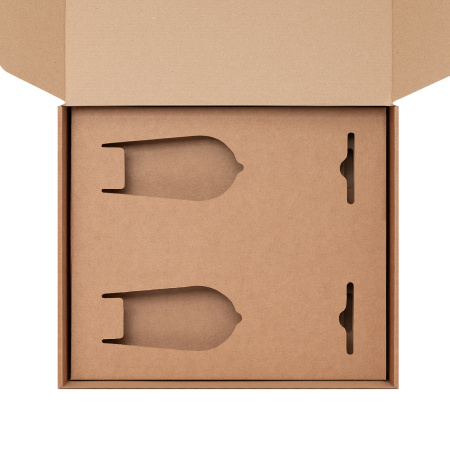 Доп. ложемент под 2 бокала для шампанского (для рифленого стекла) в универсальную коробку (арт. 21006.020)