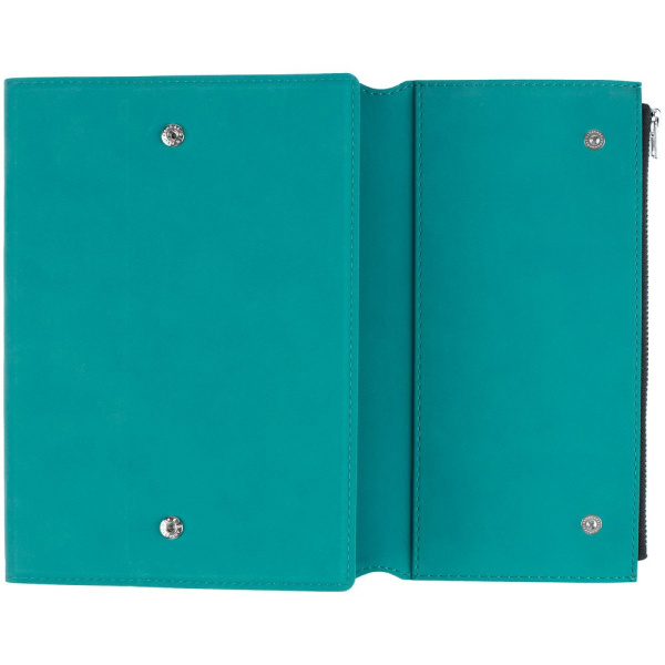 Ежедневник Grace на заказ, недатированный, бирюзовый