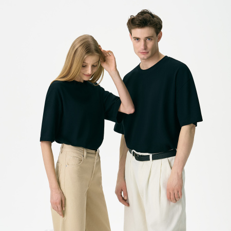 Футболка унисекс премиум Аура (Aura), 100% хлопок 200гр. черный, размер 3XL/4XL