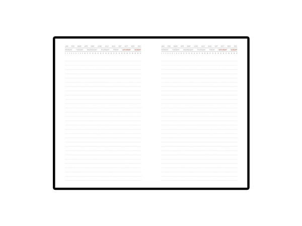 Ежедневник недатированный с индексами А5 Bergamo, синий