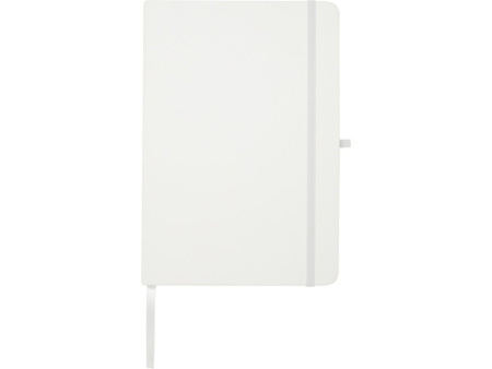 Teak блокнот А5 из переработан. материала в твердой обложке с линован. страницами - Белый