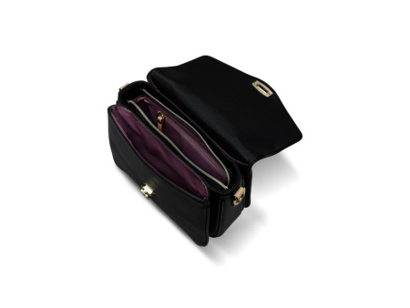 Сумка женская BUGATTI ЭЛЛА | ELLA, чёрная, полиуретан, 29х10х22 см