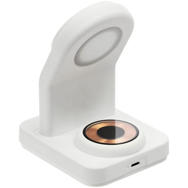 Зарядная станция с подсветкой Cooper Duo, белая Зарядная станция с подсветкой Cooper Duo, белая