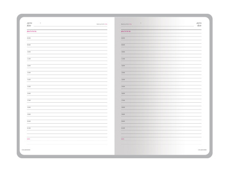 Ежедневник недатированный А5 Sidney Nebraska, черный (серебряный обрез, серебряные уголки)