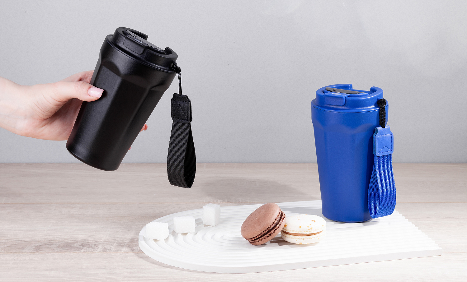 Термостакан "Legend" 390 мл с индикацией температуры, покрытие пудра