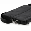 Сумка для ноутбука Superbag Bubble, стёганая, на молнии, с регулируемой лямкой (черный)