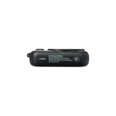 Внешний аккумулятор 3С 10000mAh с функцией беспроводной зарядки 15W, черный