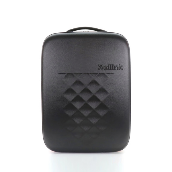 Чемодан складной Rollink Earth 55x40x20 см, 2 колеса, черный/зеленый