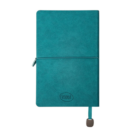 Ежедневник недатированный Fusion, А5, бирюзовый, кремовый блок в линейку