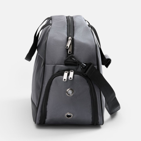 Спортивная сумка Atlantes, светло-серая с черным