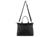 Сумка-шоппер BUGATTI ЭЛЬЗА | ELSA, чёрная, воловья кожа/полиэстер, 46х11х31,5 см