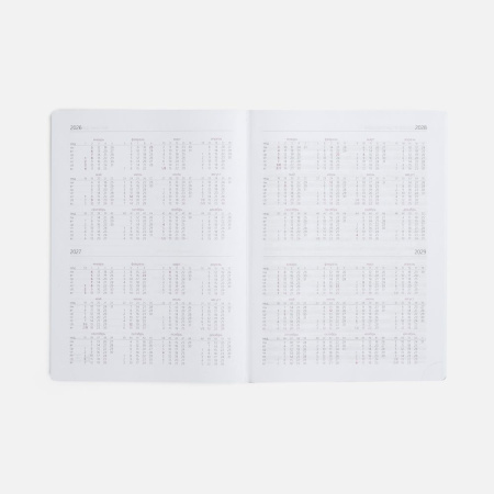 Еженедельник Nebraska, датированный, бордовый