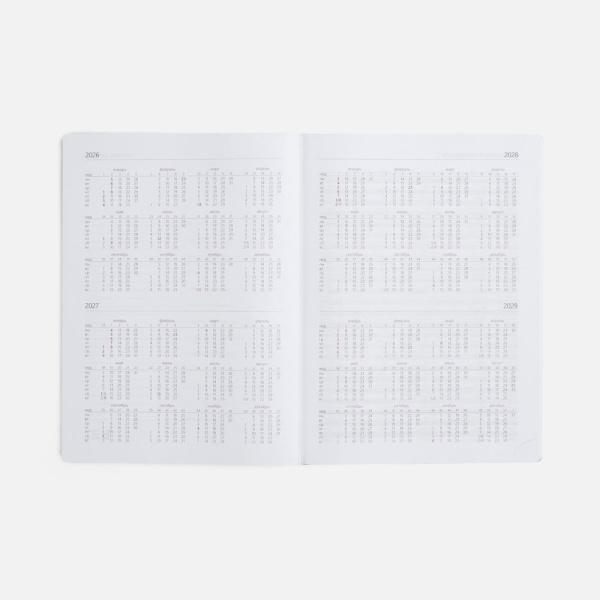 Еженедельник Nebraska, датированный, бордовый