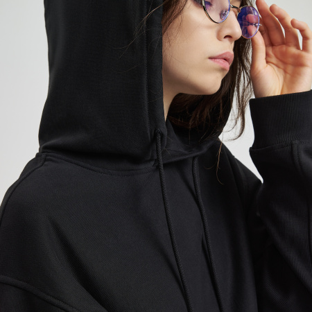 Худи релакс унисекс Адвенче (Adventure), черный, размер 3XL/4XL