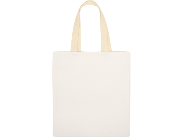Сумка для шопинга Steady из хлопка с парусиновыми ручками, 260 г/м2, белый