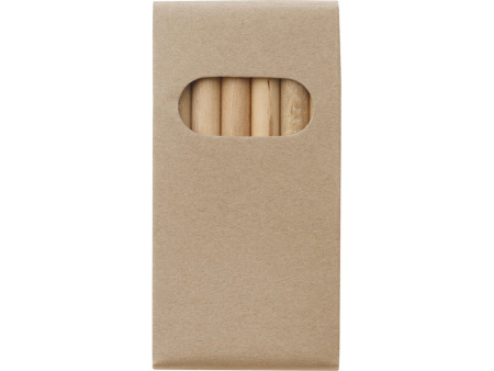 Набор карандашей для раскрашивания Artemaa с 6 предметами, натуральный