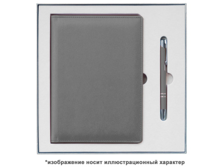 Ежедневник Flexy Firenze А5, серый, недатированный, в гибкой обложке