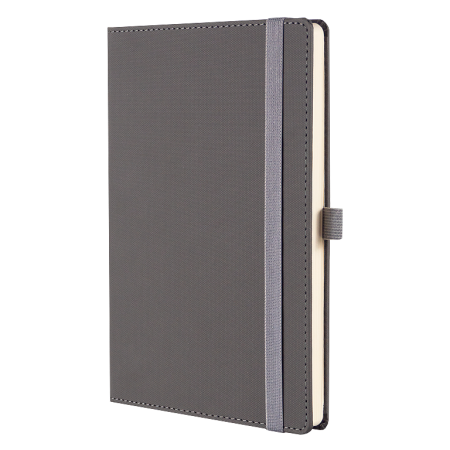 Ежедневник Alfa Note Pasu А5, серый/серый,  недатированный, в твердой обложке