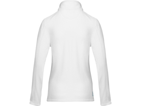 Женская флисовая куртка Amber на молнии из переработанных материалов по стандарту GRS, белый