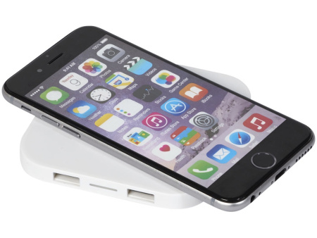 Беспроводное зарядное устройство-хаб Ozone, белый Беспроводное зарядное устройство-хаб Ozone, белый