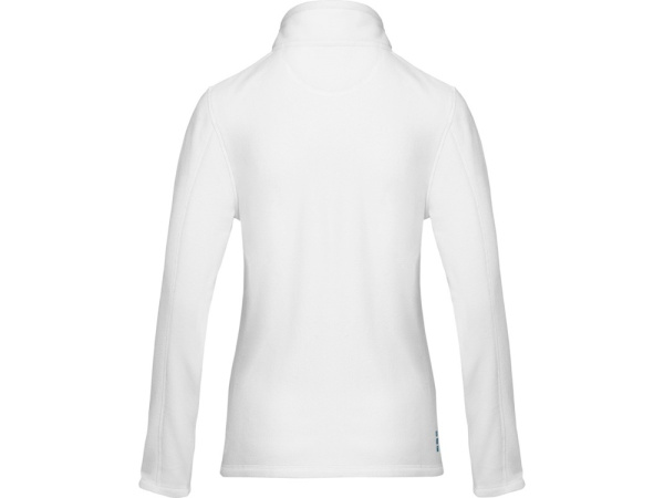 Женская флисовая куртка Amber на молнии из переработанных материалов по стандарту GRS, белый