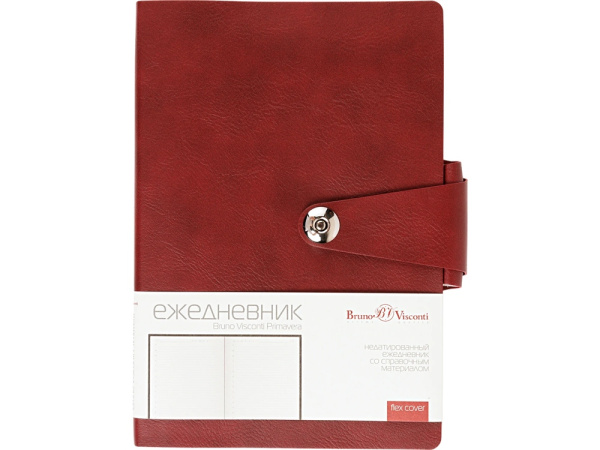 Ежедневник недатированный  А5 PRIMAVERA бордовый