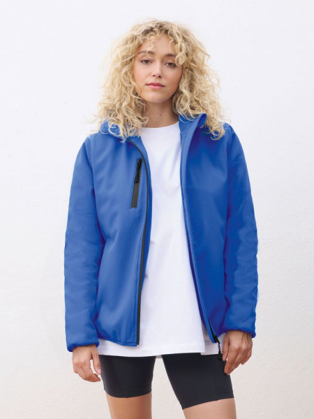 Куртка софтшелл с капюшоном женская Falcon Women, ярко-синяя (royal), размер S