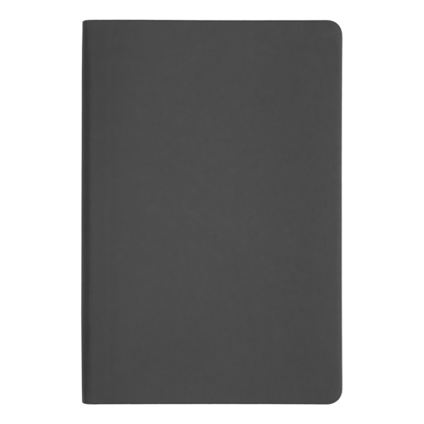 Ежедневник Flexy Soft А5, темно-серый, недатированный, в гибкой обложке