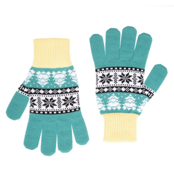 Перчатки Mirakler, зеленые с желтым, размер S/M