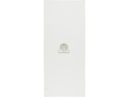 Lucas спортивное полотенце из переработанного полиэстера 30х80 см - Белый