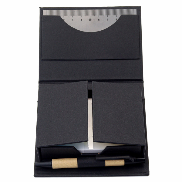 Набор для записей со стикерами Notora, черный