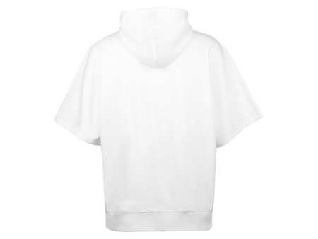 Худи оверсайз с коротким рукавом Warsaw унисекс, белый