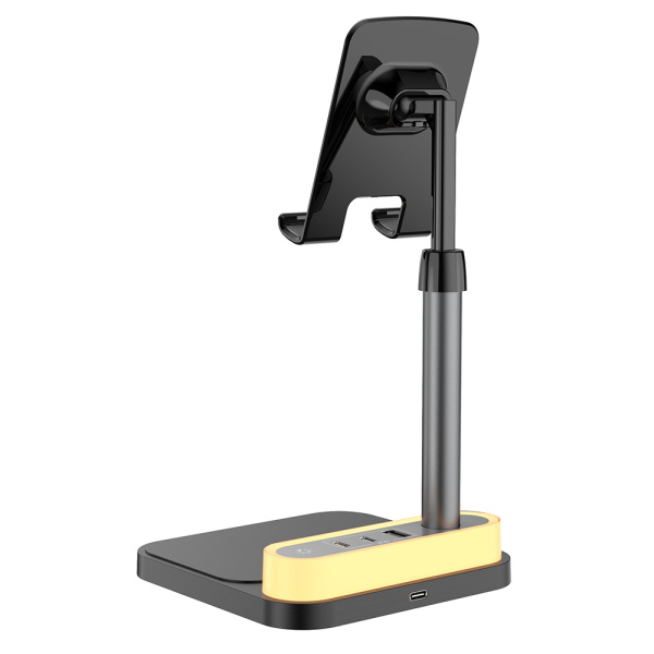 Беспроводное мультизарядное устройство Stave 15W, черный Беспроводное мультизарядное устройство Stave 15W, черный