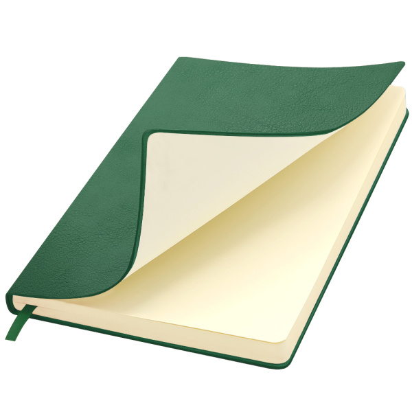 Ежедневник A5 недатированный Franco в мягком переплёте, бутылочно-зеленый