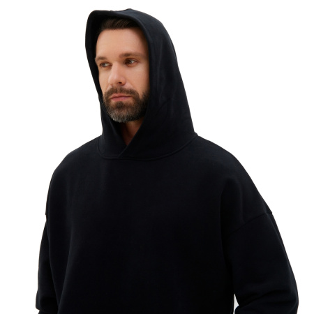 New Gen толстовка-кенгуру (худи) оверсайз велюр 350 г/м2 черный 3XL