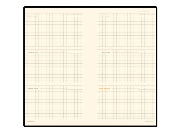 Еженедельник недатированный А6 Metropol