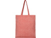 Сумка-тоут Pheebs из переработанного хлопка 150 г/м2, красный меланж