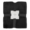 Плед мягкий флисовый Super Soft  Comfort, 125*150 см, черный, в подарочной белой крафтовой коробке с окошком