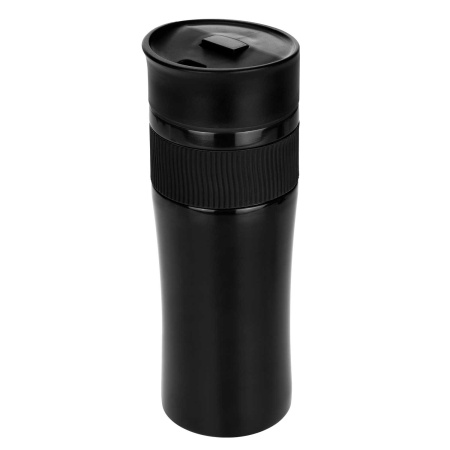 Термокружка вакуумная Поло (Polo), черная