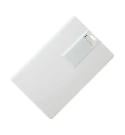 Флеш накопитель USB 2.0 в виде кредитной карты 32GB, пластик, белый