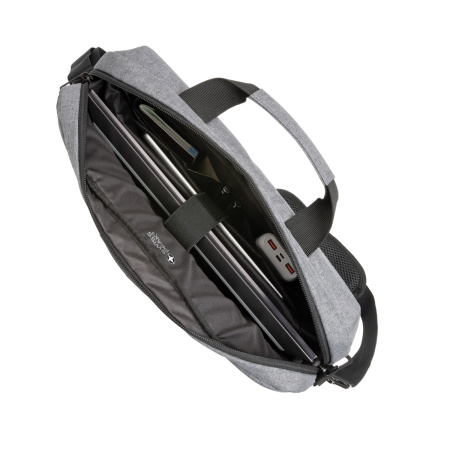 Сумка для ноутбука Swiss Peak с RFID-защитой из rPET AWARE™, 15,6’’
